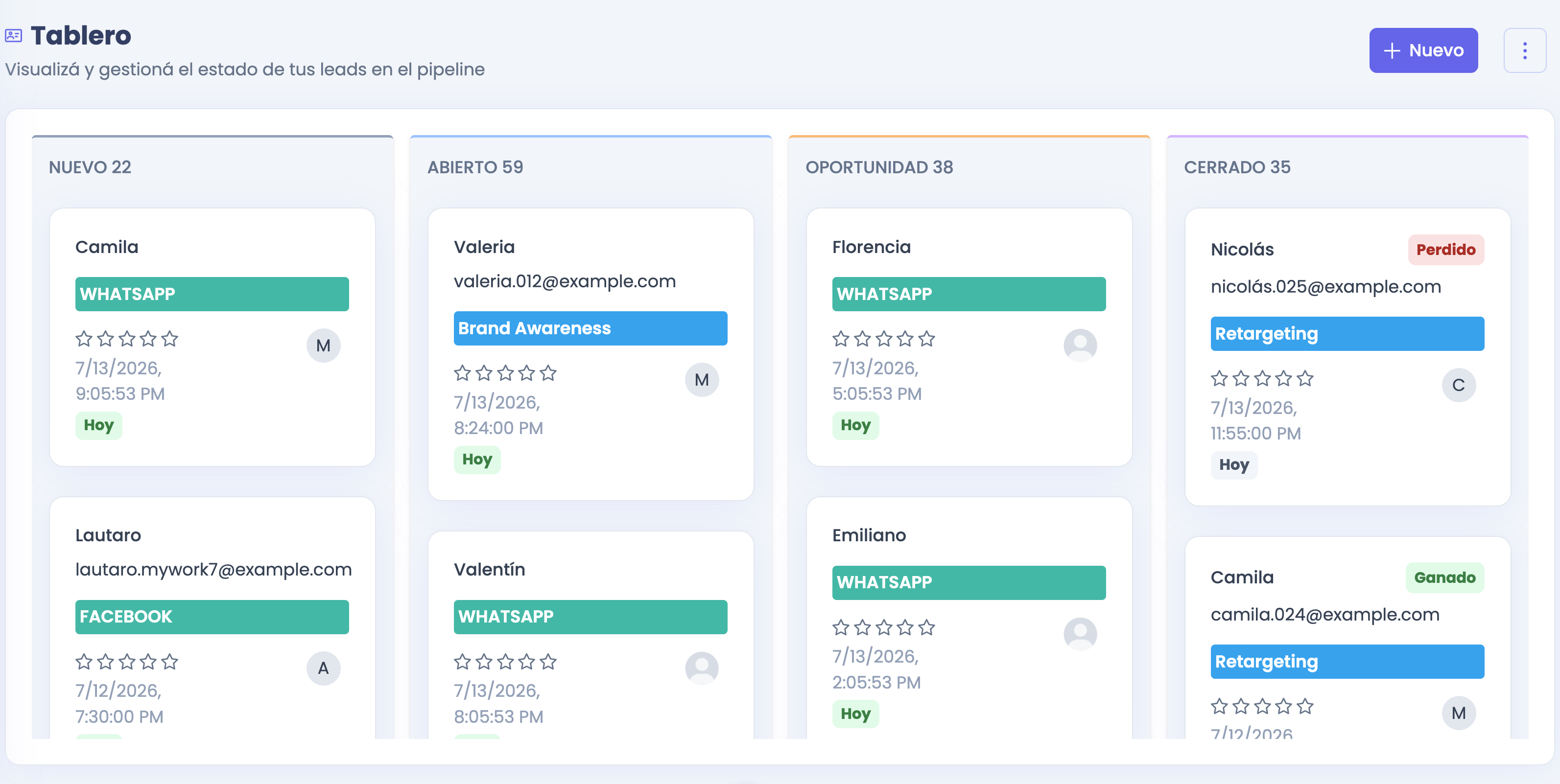 CRM · Lead management